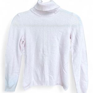 Jessica Womens Soft Light Pink 100% Cashmere Turtleneck knit Sweater Size 11/12